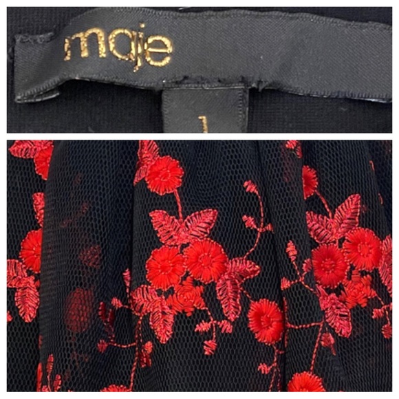 maje tulle embroidered skirt - Picture 7 of 7